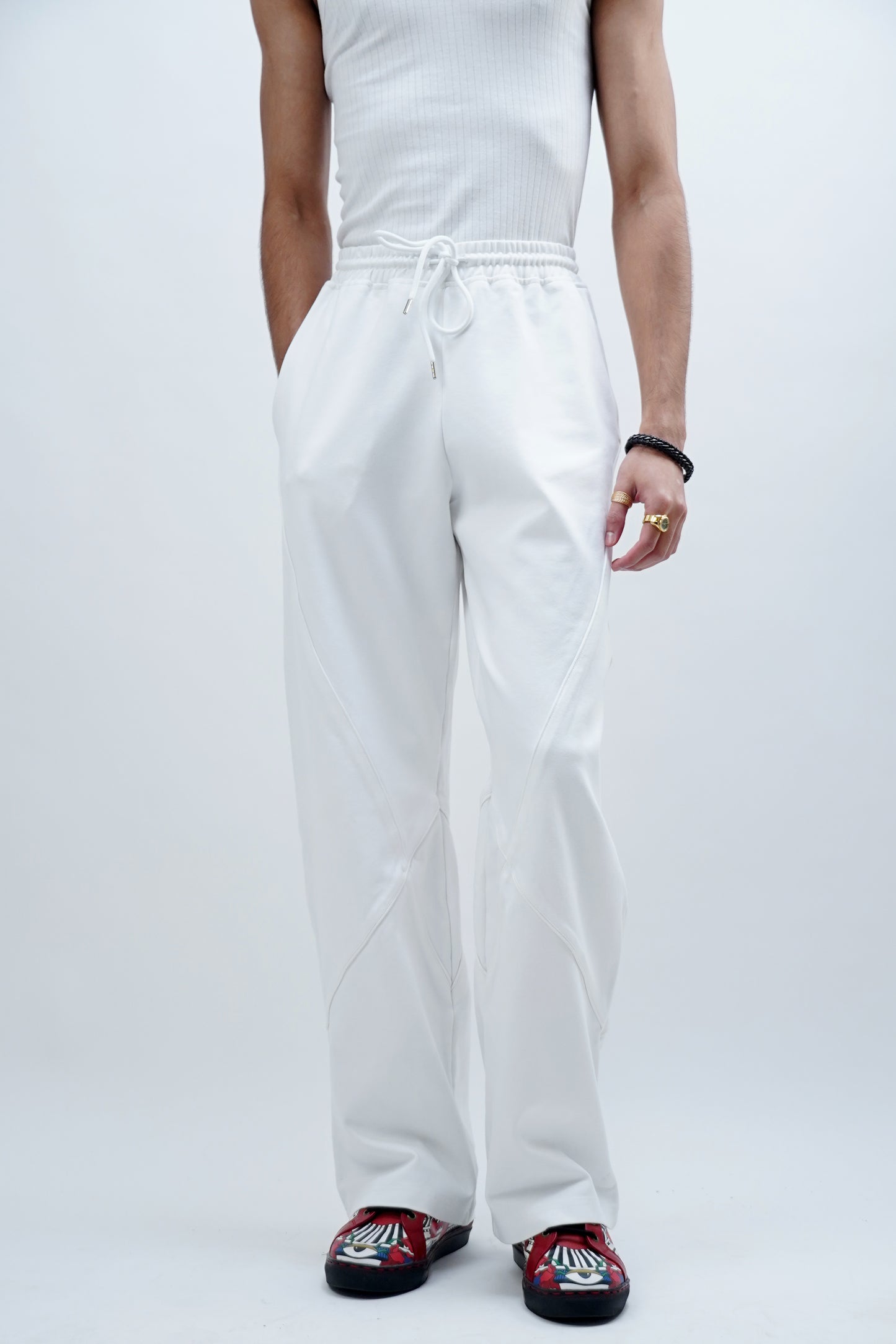 White Panel Play Joggers